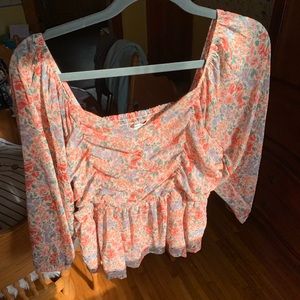 American Eagle Floral Blouse